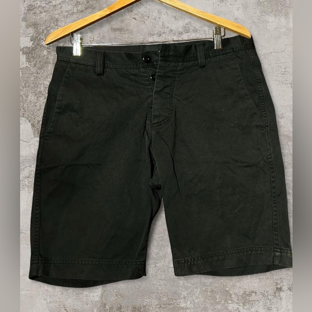 Wings + Horns Black Cotton Button Fly Short Men’s 32